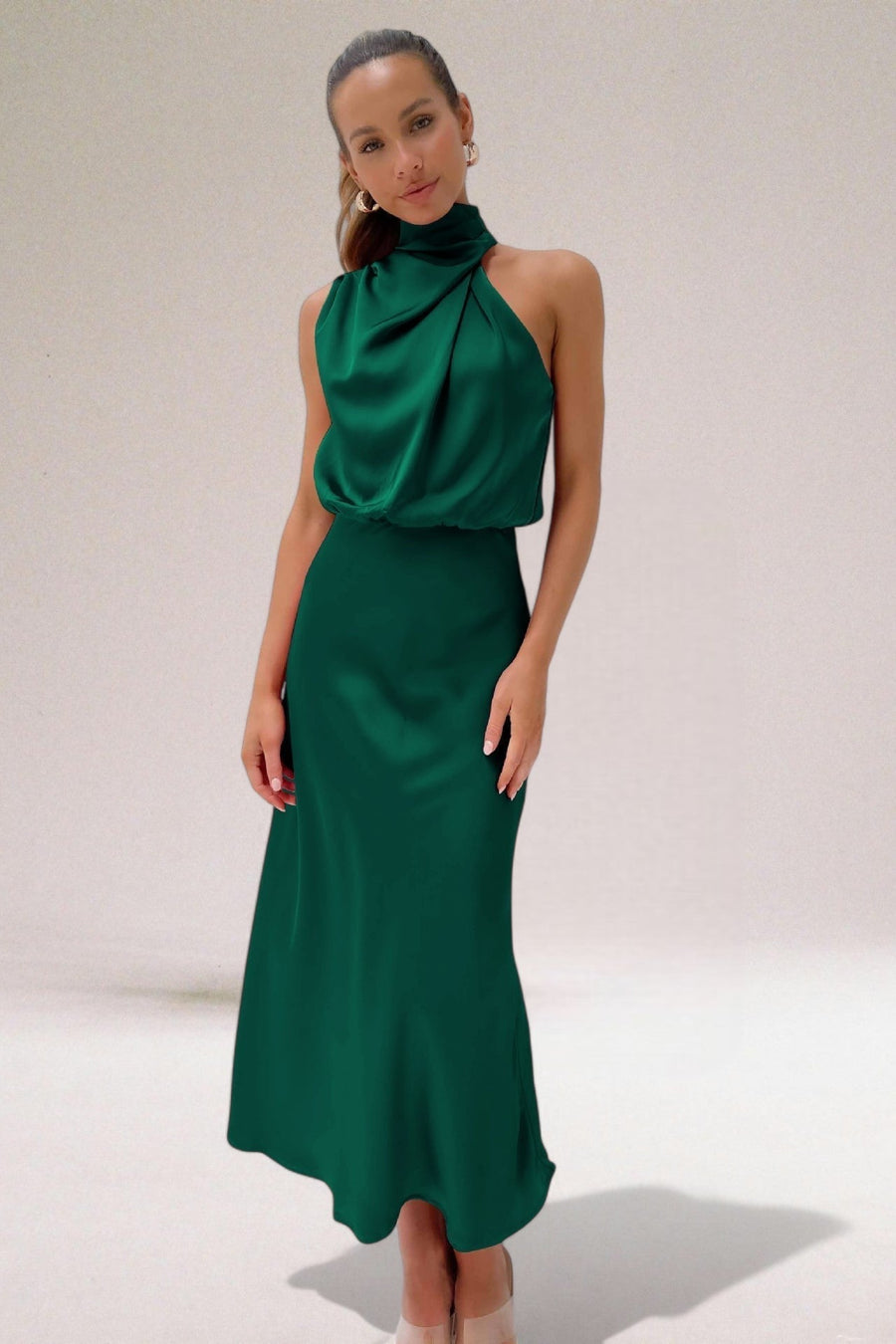 Cosette | Luminous Maxi Halter Neck Dress view 6