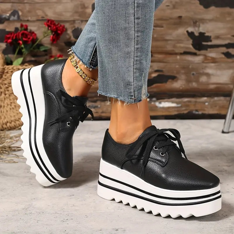 Rosamund | Lace-Up Platform Sneakers view 3