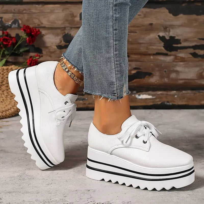 Rosamund | Lace-Up Platform Sneakers view 4
