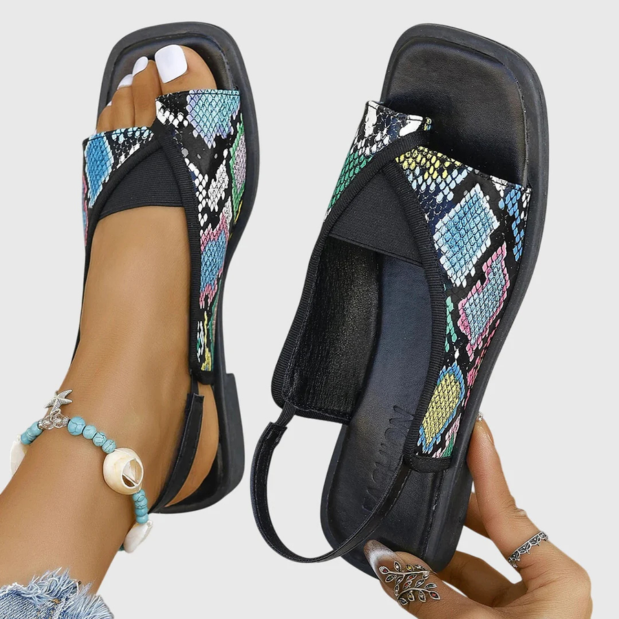 Aretha | Orthopedic Slip-On Sandals | Trendy Comfortable Beach Footwear view 3