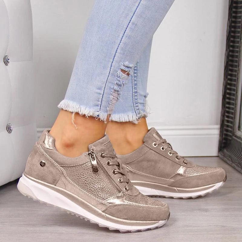 Oceanna | Casual PU Slip-On Sneakers view 2