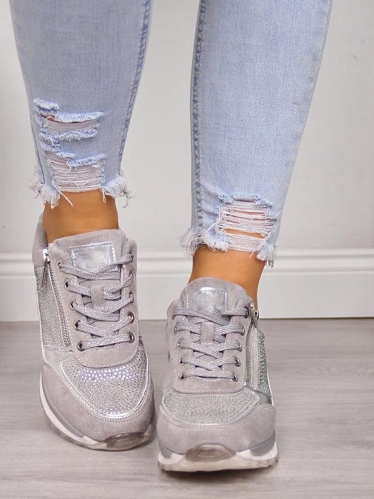 Oceanna | Casual PU Slip-On Sneakers view 3