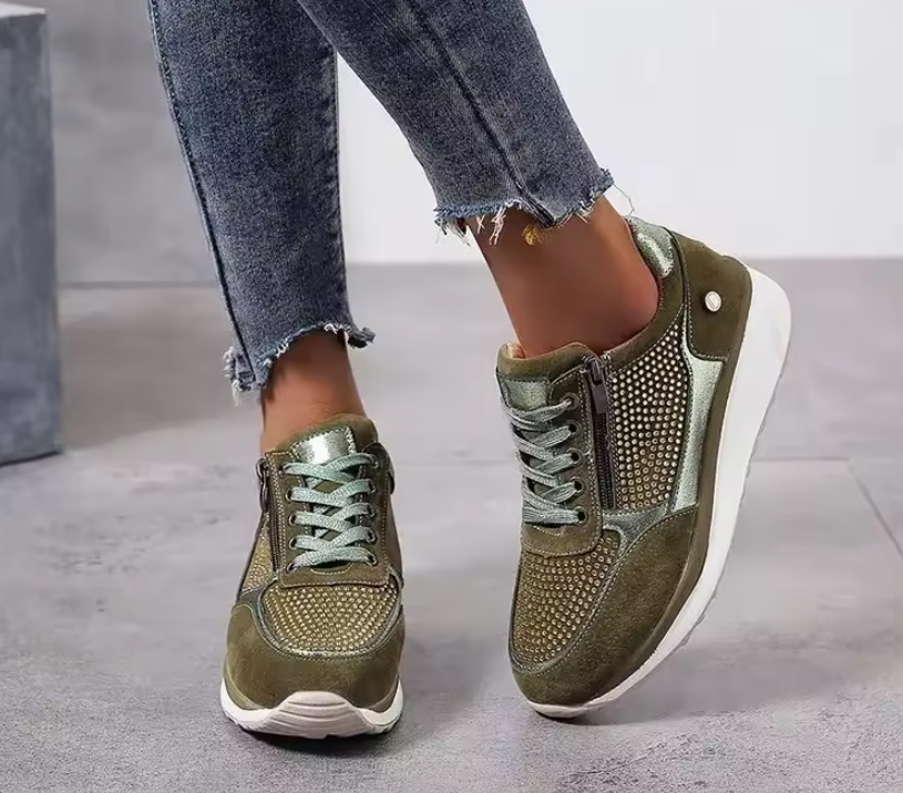 Oceanna | Casual PU Slip-On Sneakers view 4
