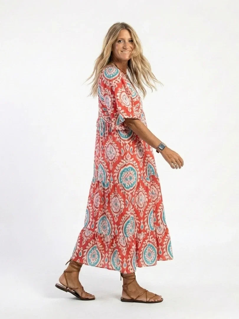 Briar | Paisley Print Midi Dress view 2