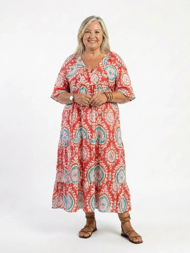 Briar | Paisley Print Midi Dress view 5