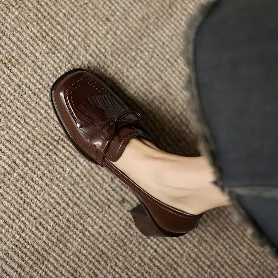 Wren | Elegant Block Heel Loafers view 8