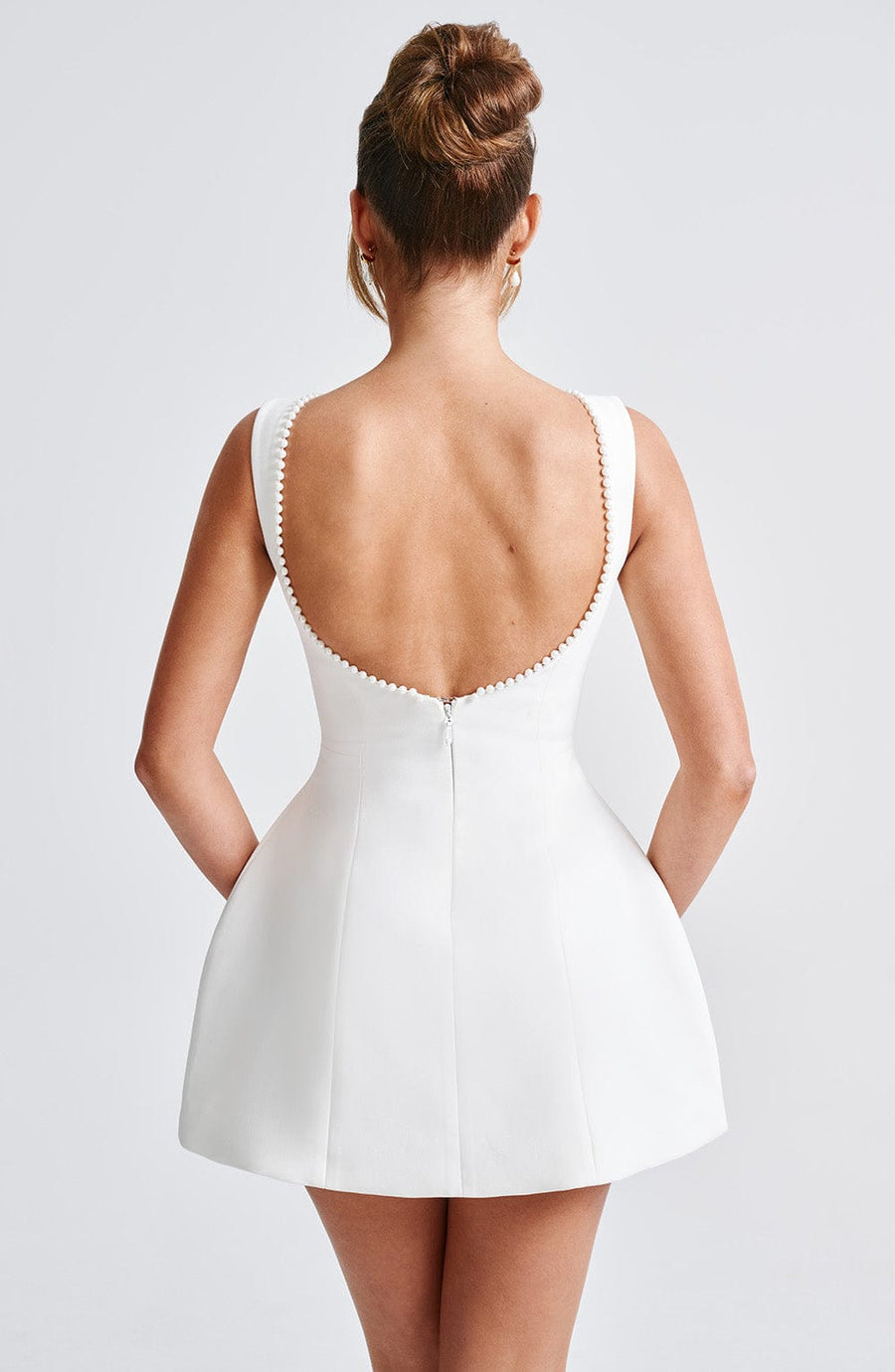 Winnifred | Pearl-Trimmed Mini Dress view 9