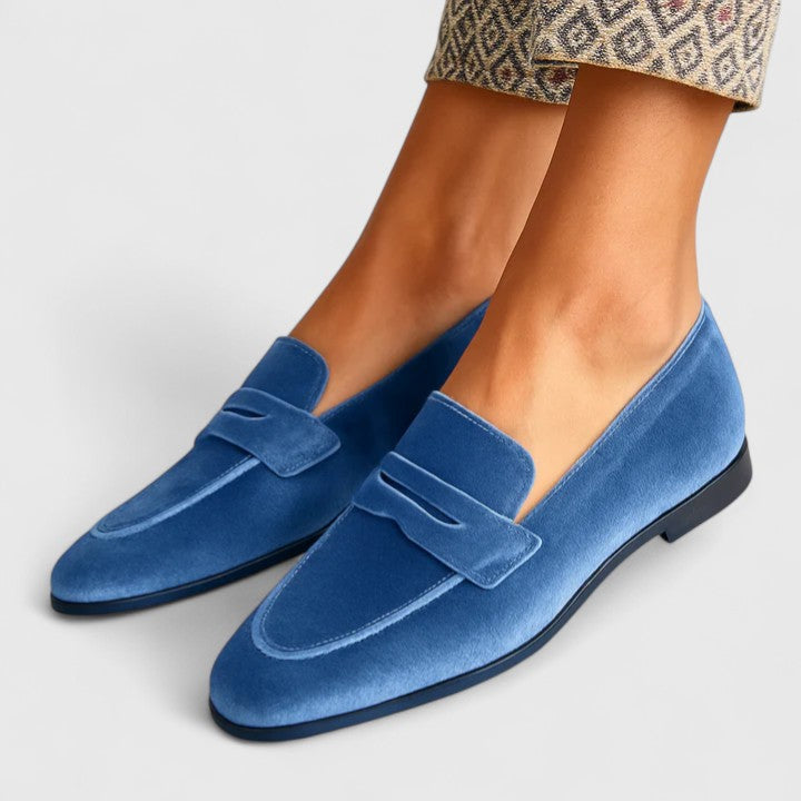 Women's Premium Leather Black Loafers | Elegant Slip-On Dress Shoes 0