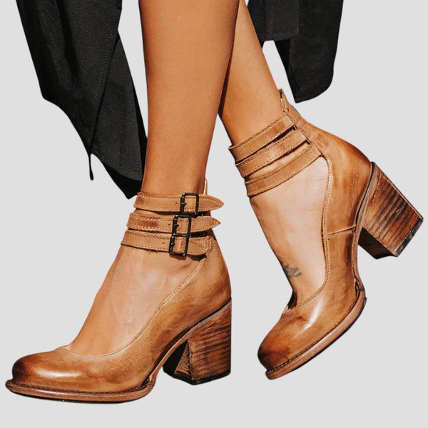 Xylia | Chic Leather Knee-High Boots