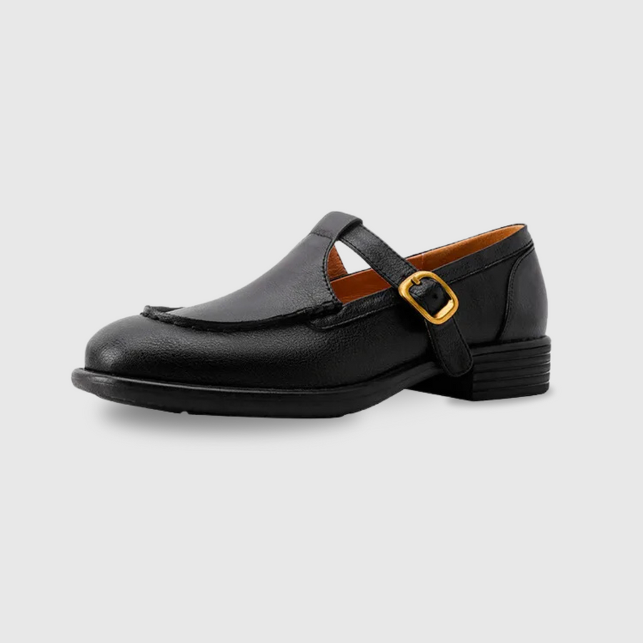 Briony | Retro Leather Orthopedic Mary Jane Shoes view 6