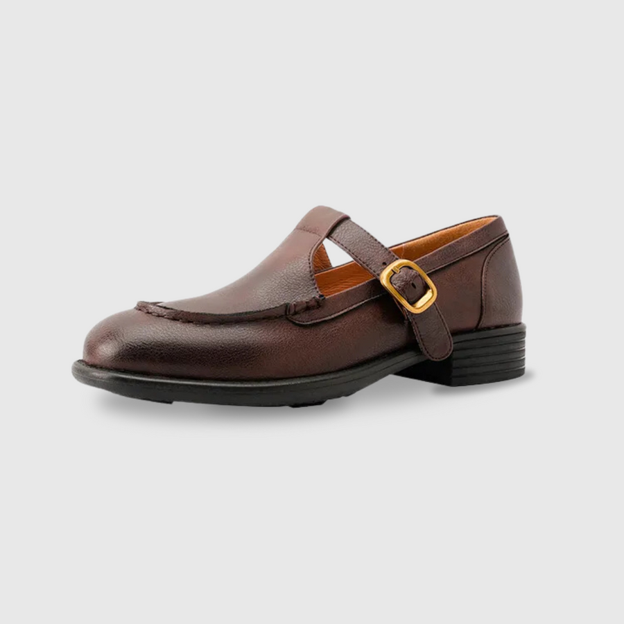 Briony | Retro Leather Orthopedic Mary Jane Shoes view 7