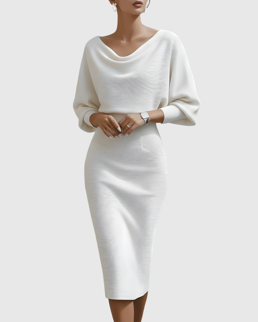 Annabelle | Ribbed Knit Midi Dress view 5