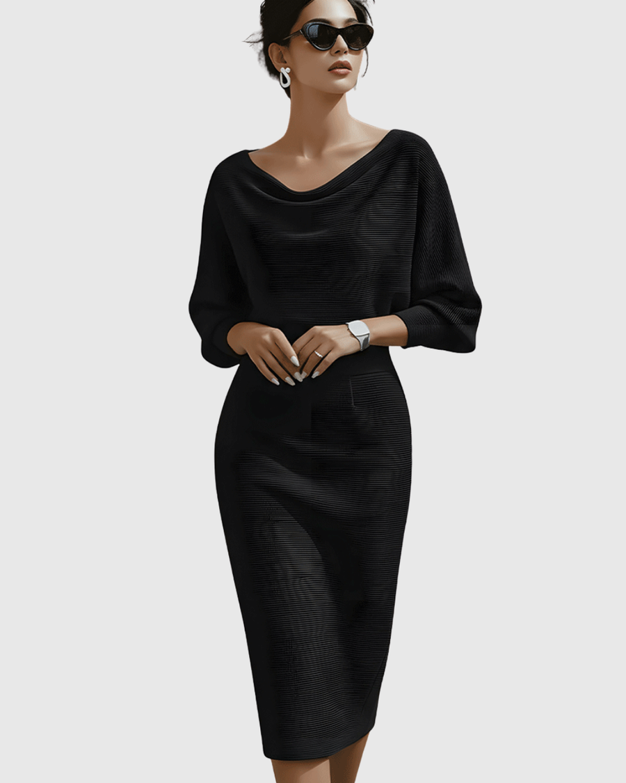 Annabelle | Ribbed Knit Midi Dress view 7