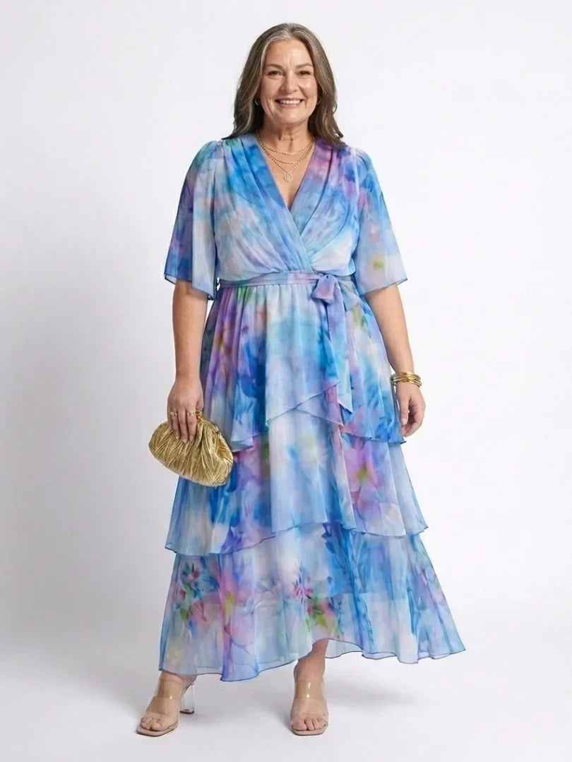 Guinevere | Sheer Layered Maxi Dress view 4