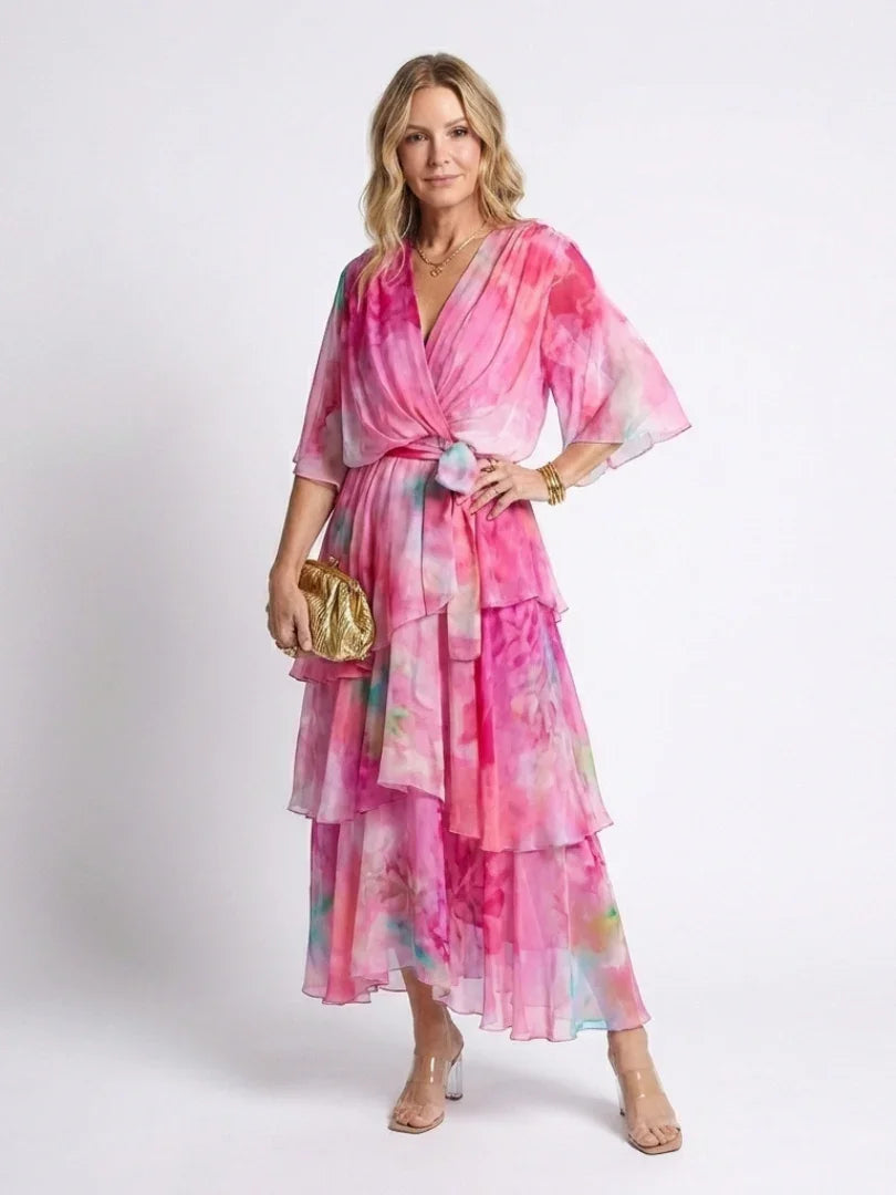 Guinevere | Sheer Layered Maxi Dress view 5