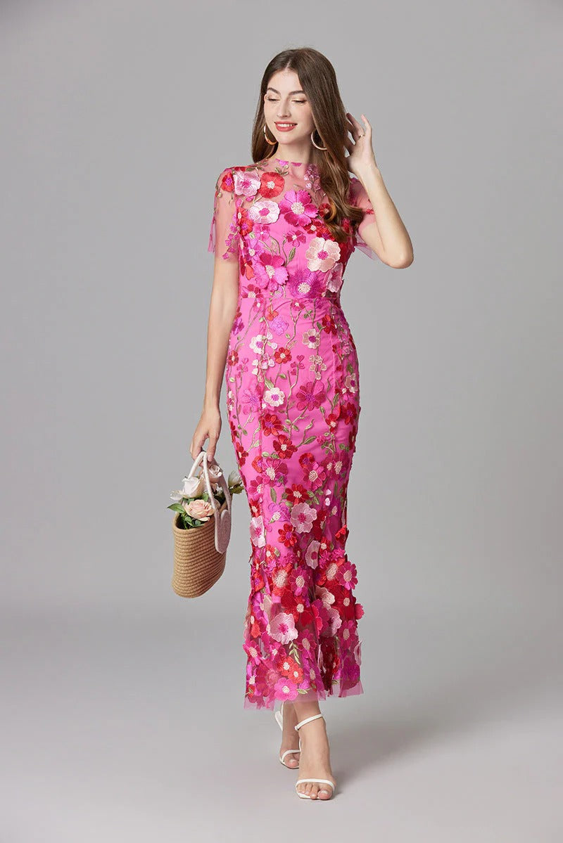 Taylor | Sheer Mesh Maxi Dress view 6
