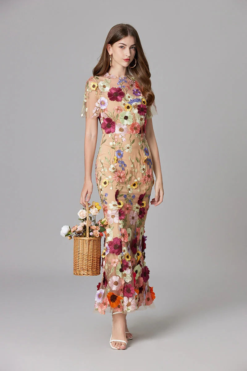 Taylor | Sheer Mesh Maxi Dress view 9