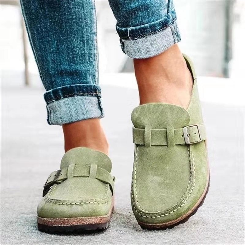 Faline | Ergonomic Suede Slip-Ons Shoes view 4