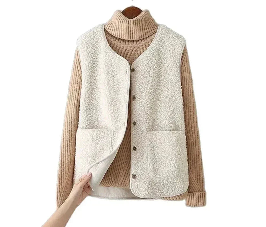 Meredith | Women's Soft Teddy Blend Vest view 4