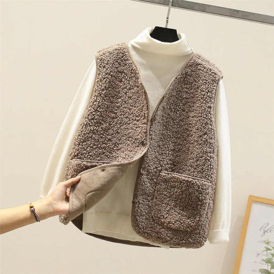 Meredith | Women's Soft Teddy Blend Vest view 7