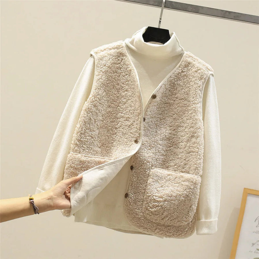 Meredith | Women's Soft Teddy Blend Vest view 8