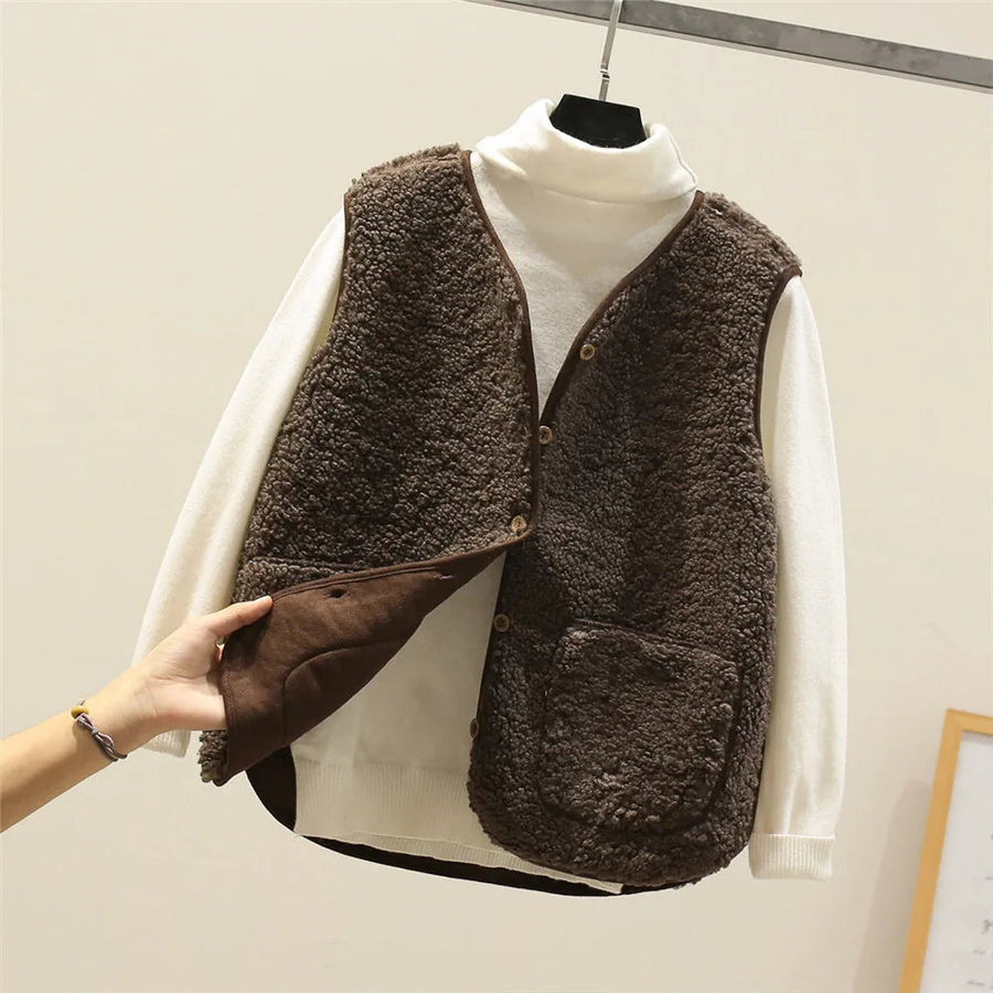 Meredith | Women's Soft Teddy Blend Vest view 9