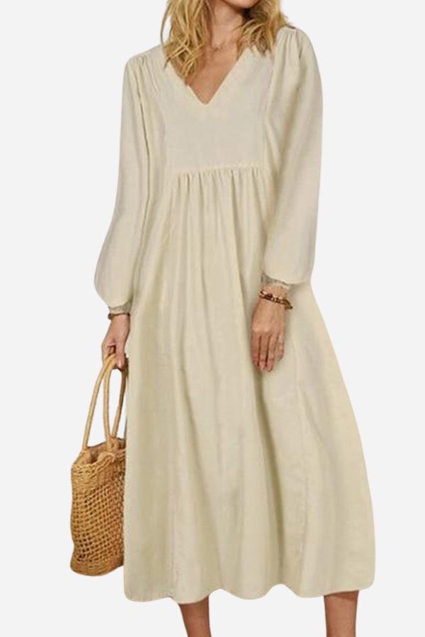 Candice | Soft Terracotta Midi Dress view 3