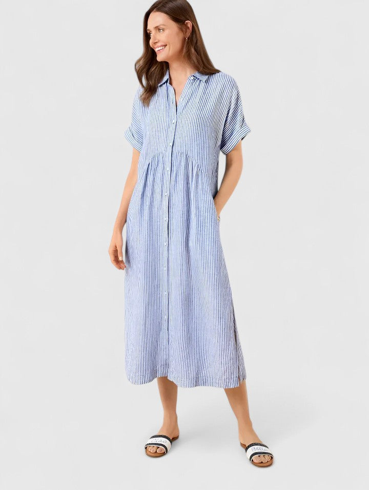 Blair | Soft Vertical Stripe Maxi Dress view 5
