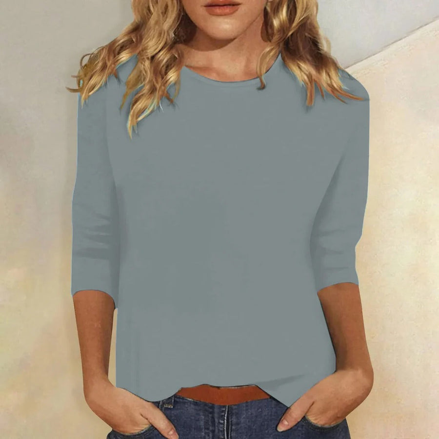 Jael | Casual Cotton-Blend Top view 4