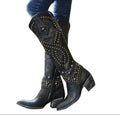 Solange | Pointed-Toe Knee Boots