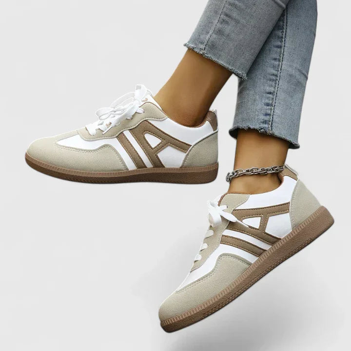 Bridget | Orthopedic Suede Colorblock Sneakers view 2