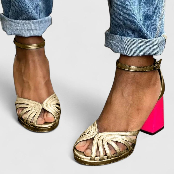 Winona | Ankle-Strap Open-Toe Heels