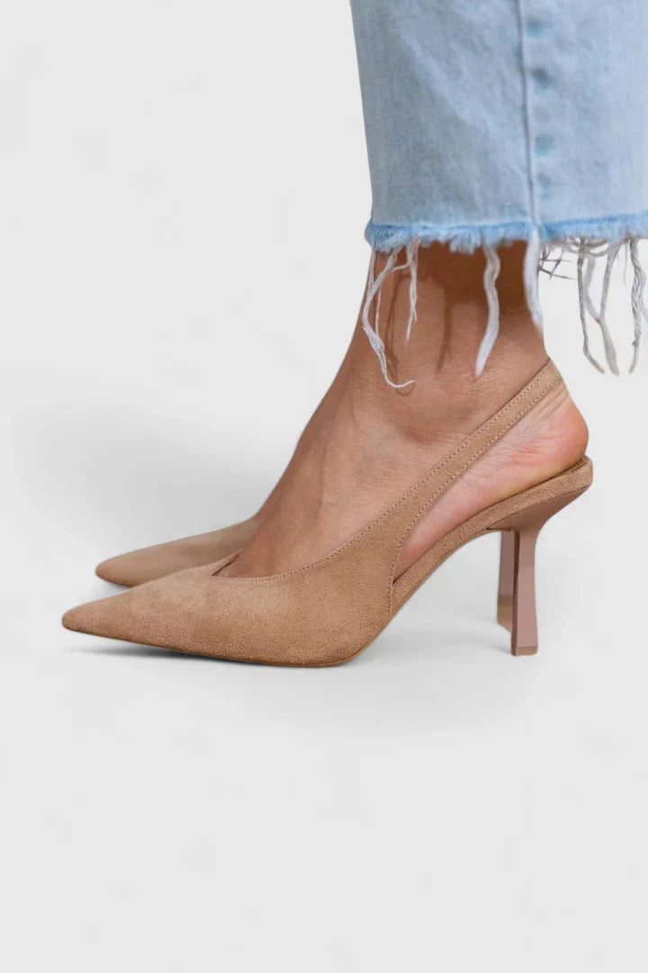 Tindra | Suede Slingback Heels view 1