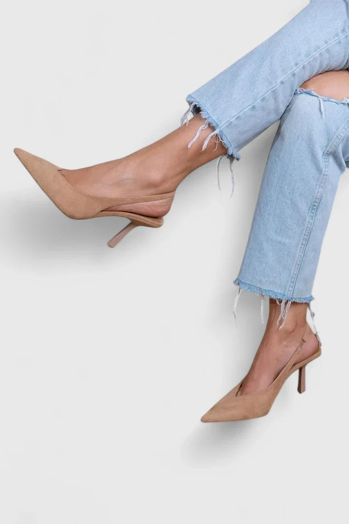 Tindra | Suede Slingback Heels view 2