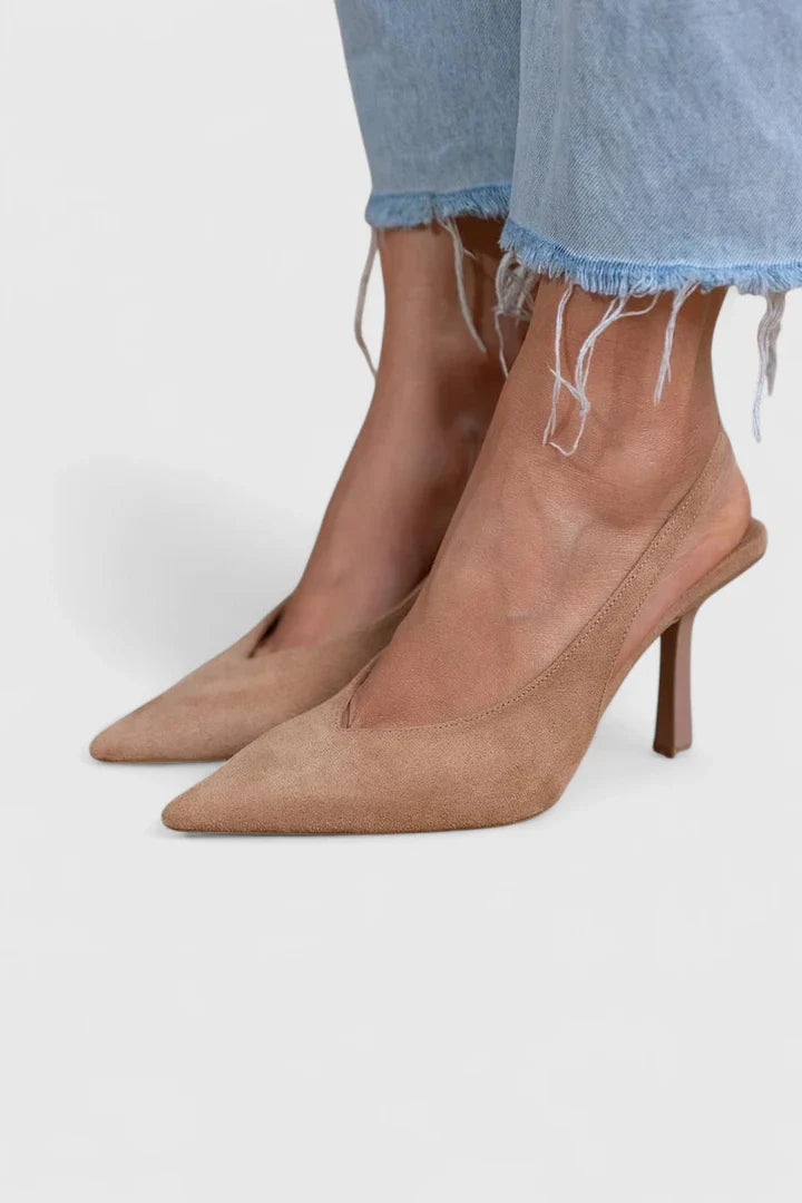 Tindra | Suede Slingback Heels view 3
