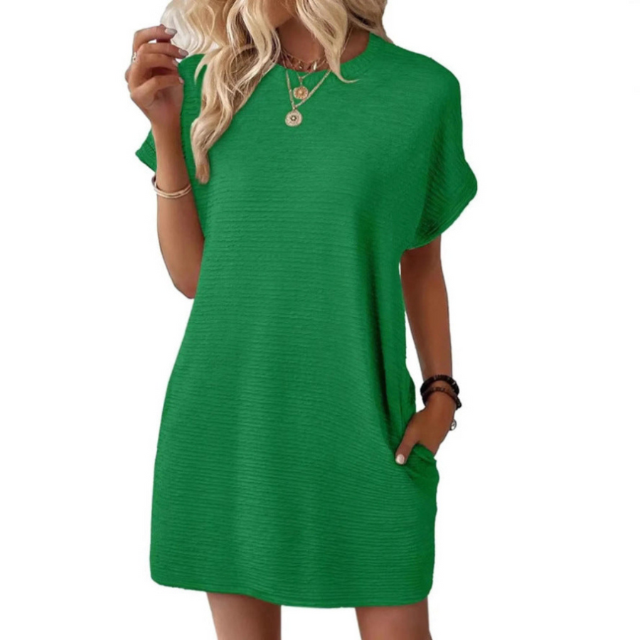 Isabella | Women's Textured Cotton Mini Dress view 11