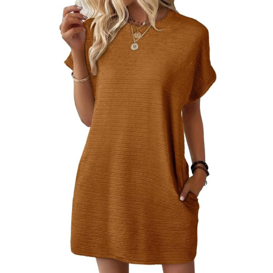 Isabella | Women's Textured Cotton Mini Dress view 6