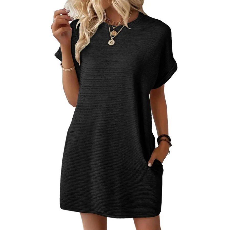 Isabella | Women's Textured Cotton Mini Dress view 9