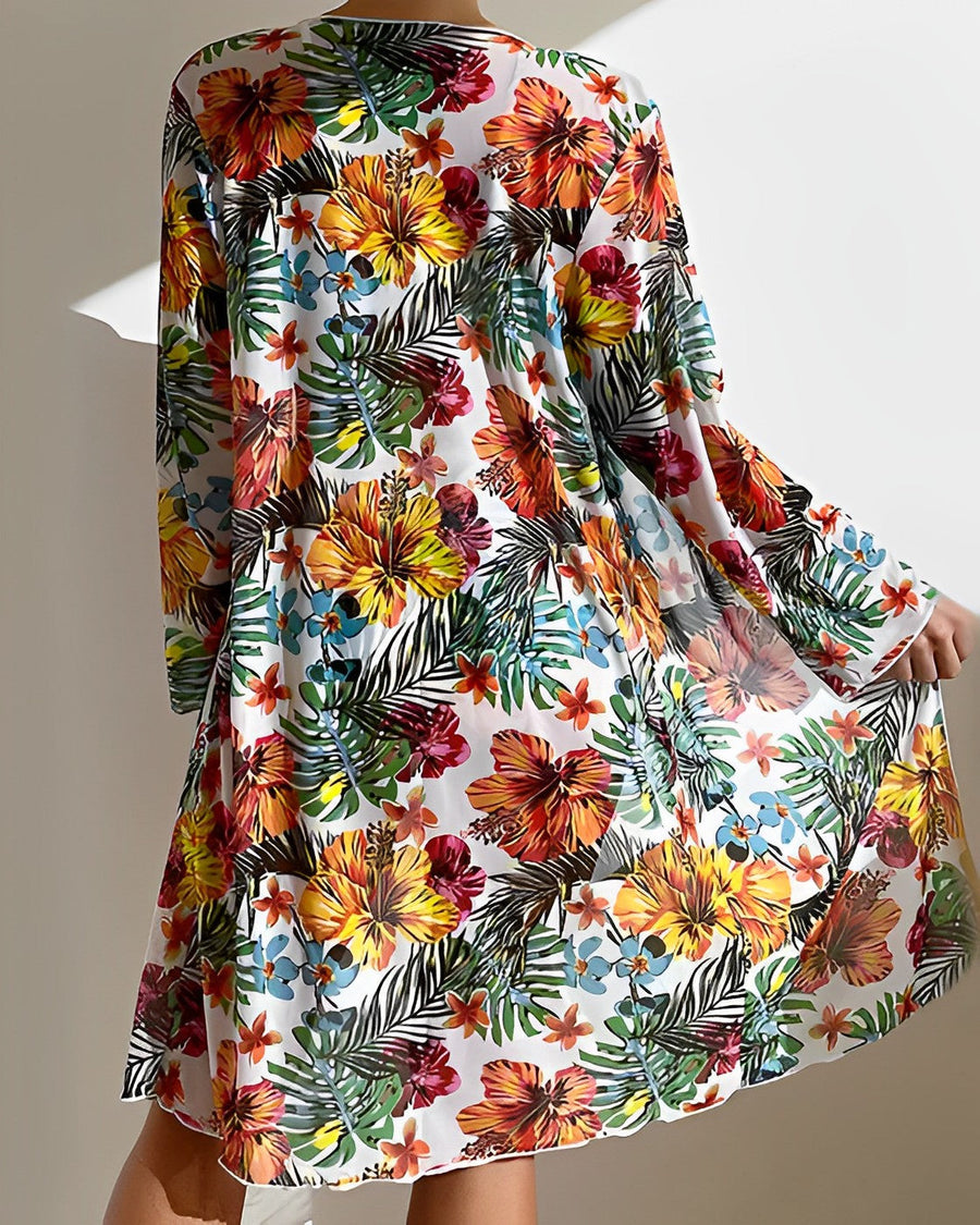 Phoebe | Tropical Print Bikini Set view 4