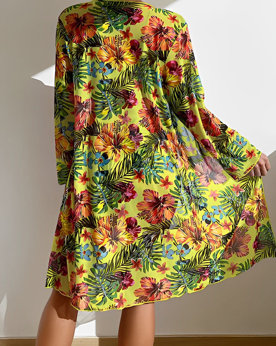 Phoebe | Tropical Print Bikini Set view 6