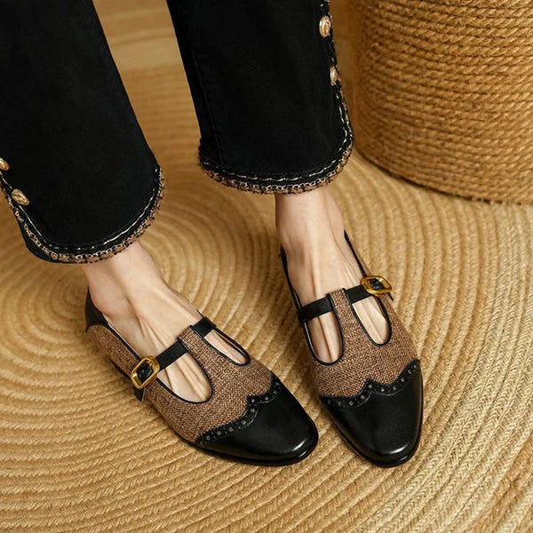Janella |  Two-Tone Orthopedic Mary Jane Shoes