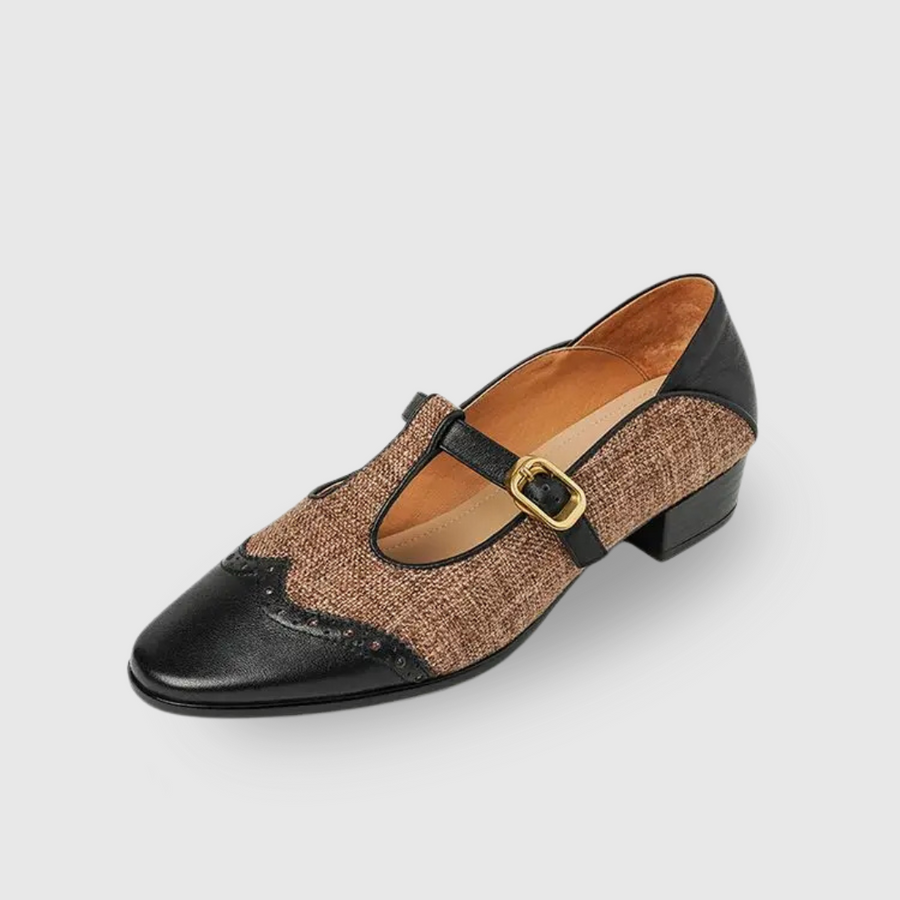 Janella |  Two-Tone Orthopedic Mary Jane Shoes view 7