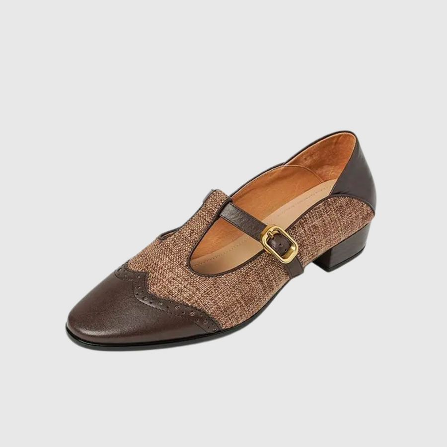 Janella |  Two-Tone Orthopedic Mary Jane Shoes view 8
