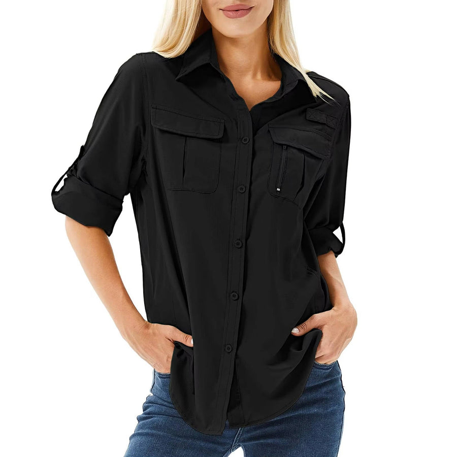 Anna | Women's UPF 50 Long Sleeve Hiking Shirt view 4