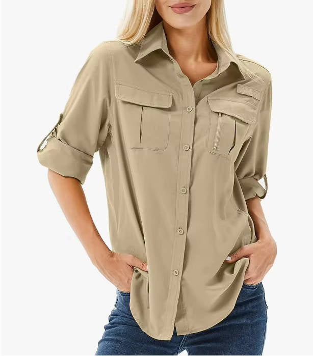 Anna | Women's UPF 50 Long Sleeve Hiking Shirt view 6