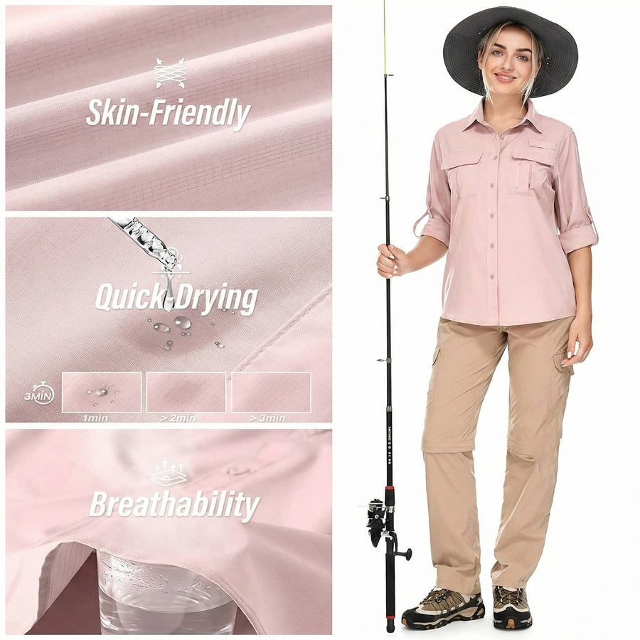 Anna | Women's UPF 50 Long Sleeve Hiking Shirt view 7