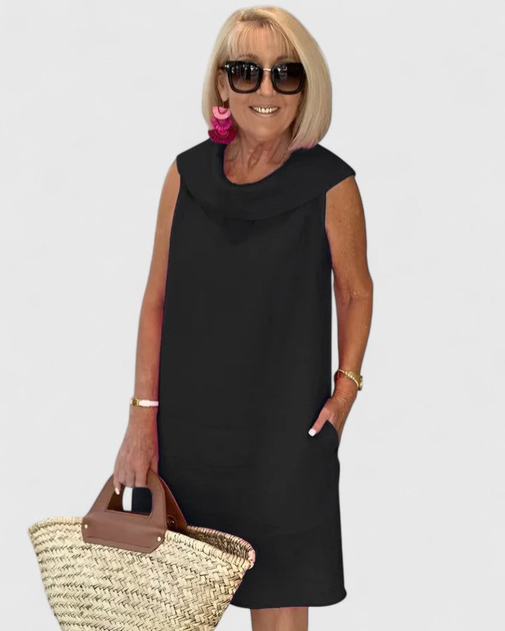 Kalinda | Elegant Straight Cut Dress view 5