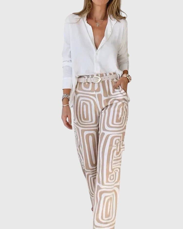 Jocasta | Elegant Tailored Pants Set view 2