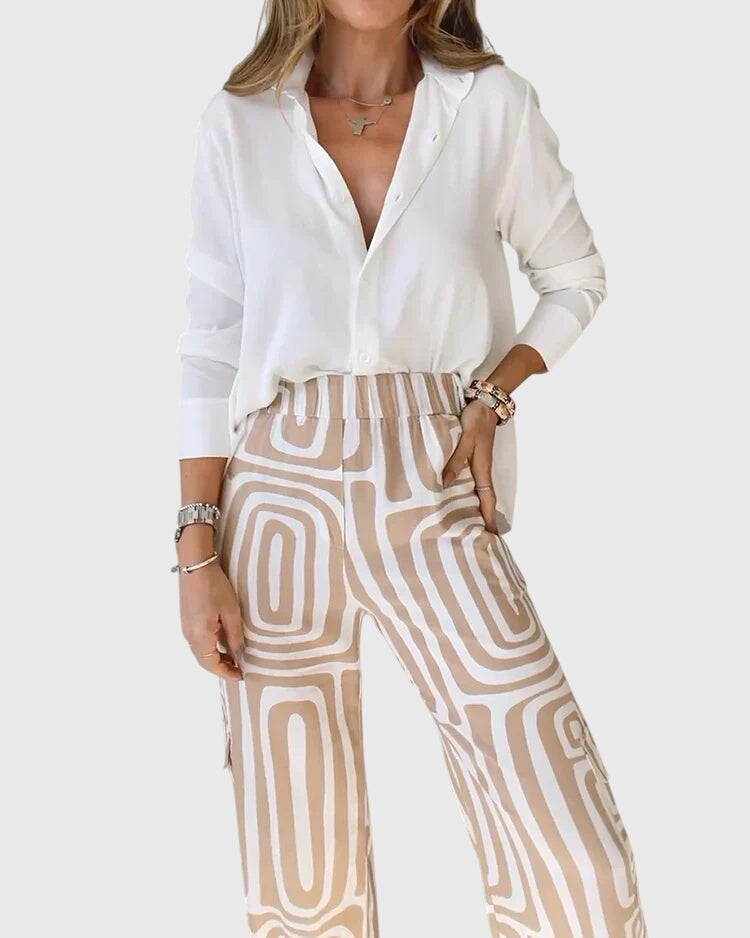 Jocasta | Elegant Tailored Pants Set view 3