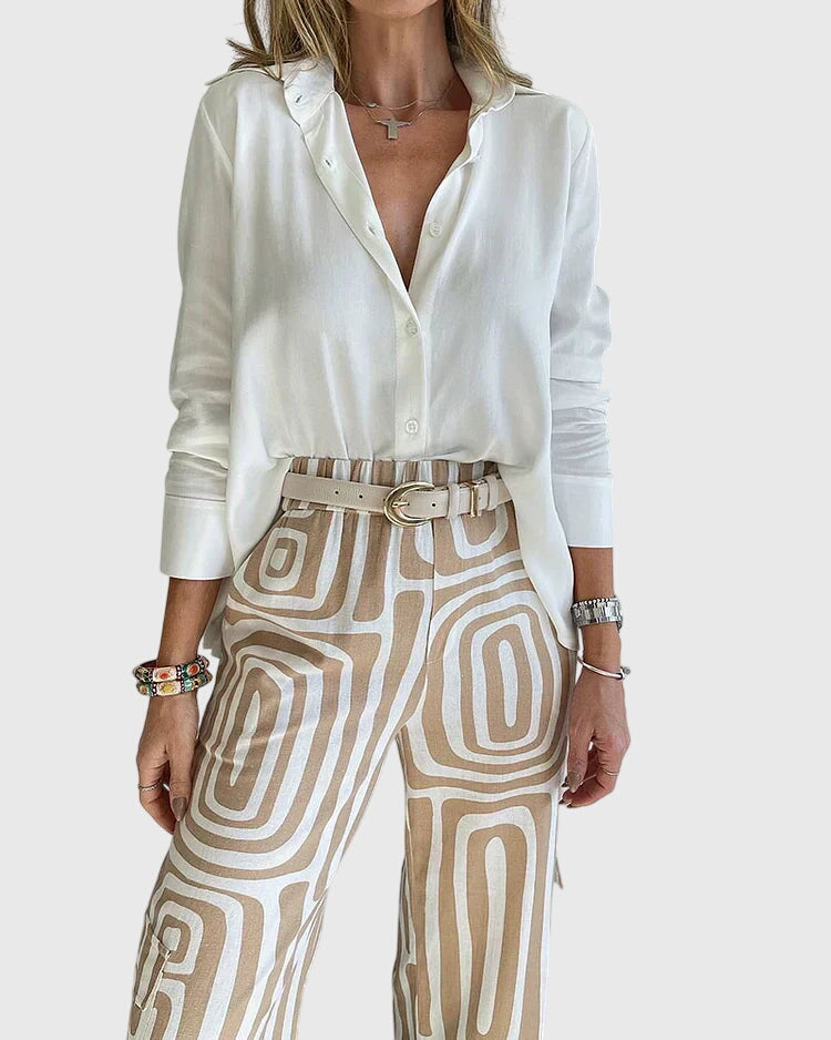 Jocasta | Elegant Tailored Pants Set view 4